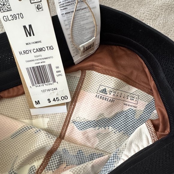 Adidas H.RDY Camo Tig Tights M Cream White - Picture 7 of 11